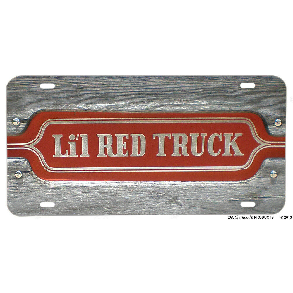 Li'l Red Truck Metal License Plate 78-79 Dodge Ram LRE - Click Image to Close